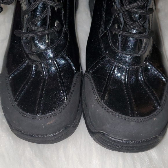 UGG S. 5 Black Leather & Blue Glitter Sides - Picture 4 of 16